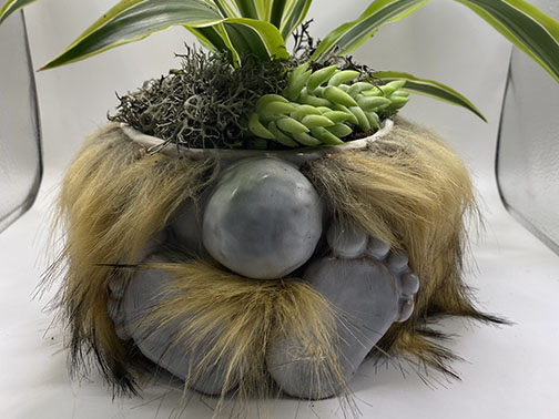 Hairy - Textural ceramic piece exploring organic forms and natural textures