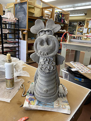 Weird and Wonderful - Unique experimental ceramic piece